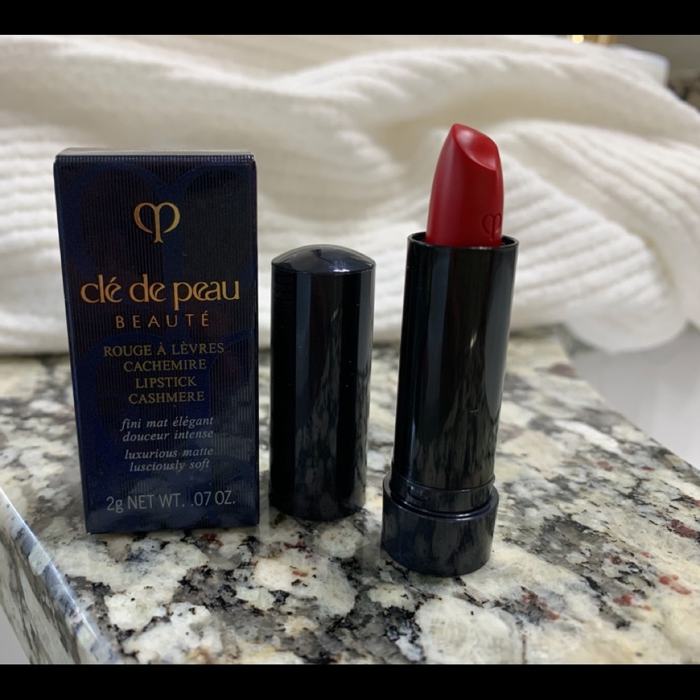 Cle de Peau cashmere lipstick.